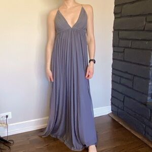 Tobi floor length dress with criss cross tie back. Size XS